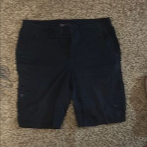 Women's rich dark navy blue cargo style  Shorts